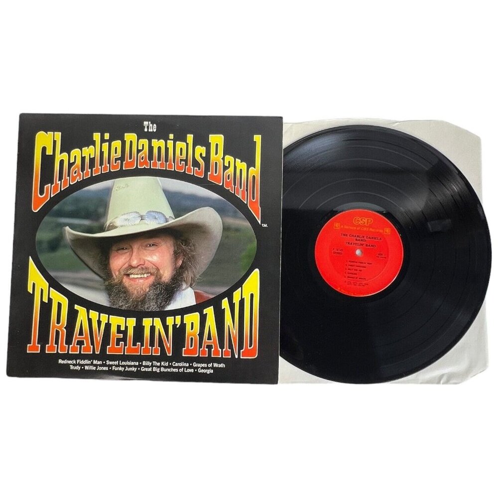 The Charlie Daniels Band Travelin' Band VInyl LP Record Album 1981 P16145‎ VTG